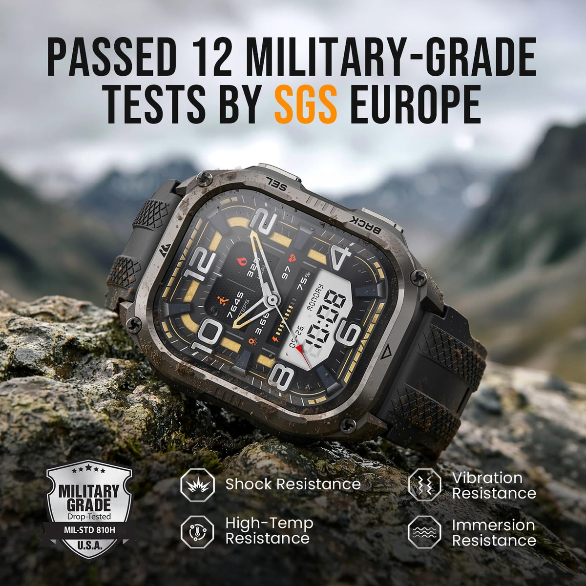 Smart Watch with GPS, Waterproof, 15-Day Battery J8255