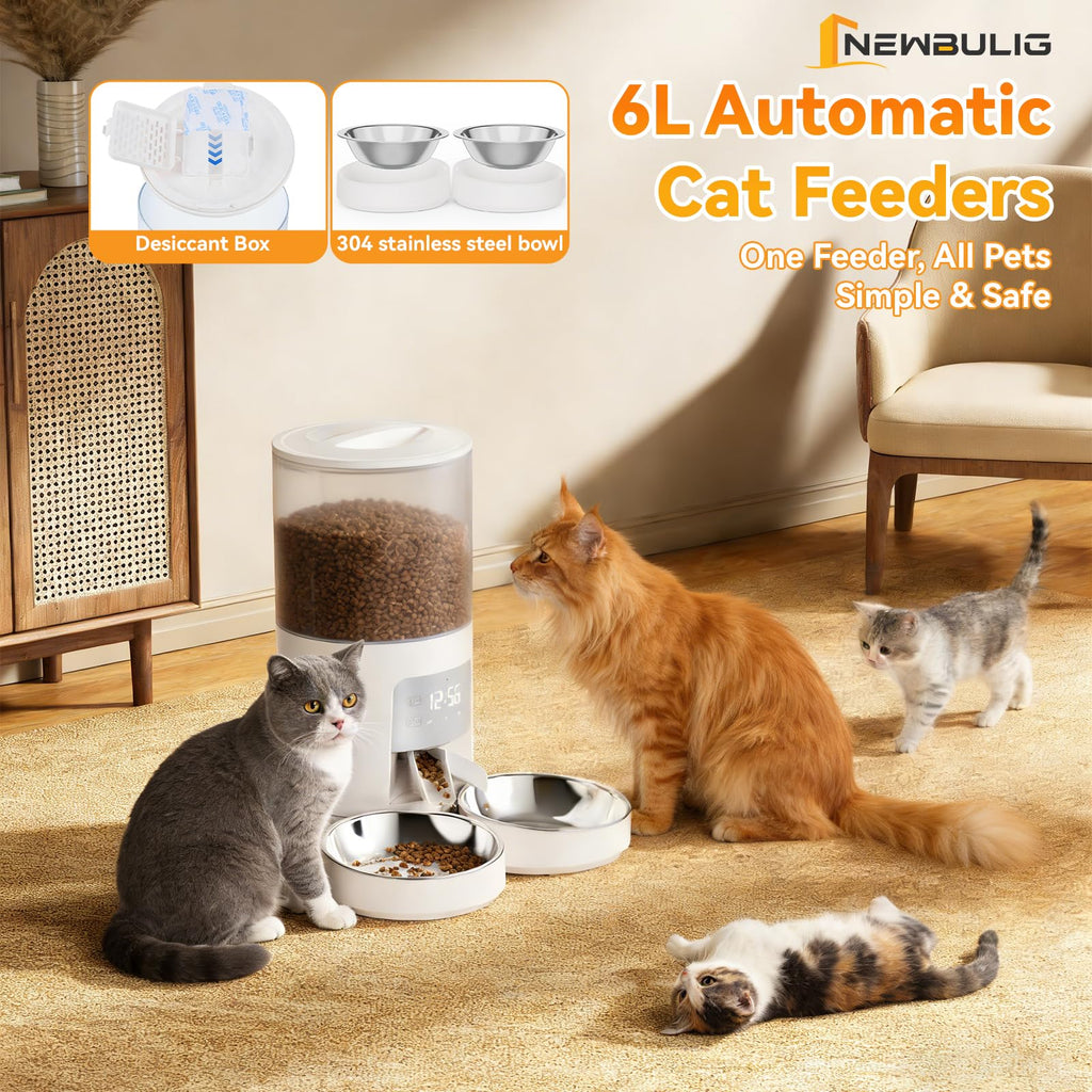 Automatic Cat Feeder 6L White T66317