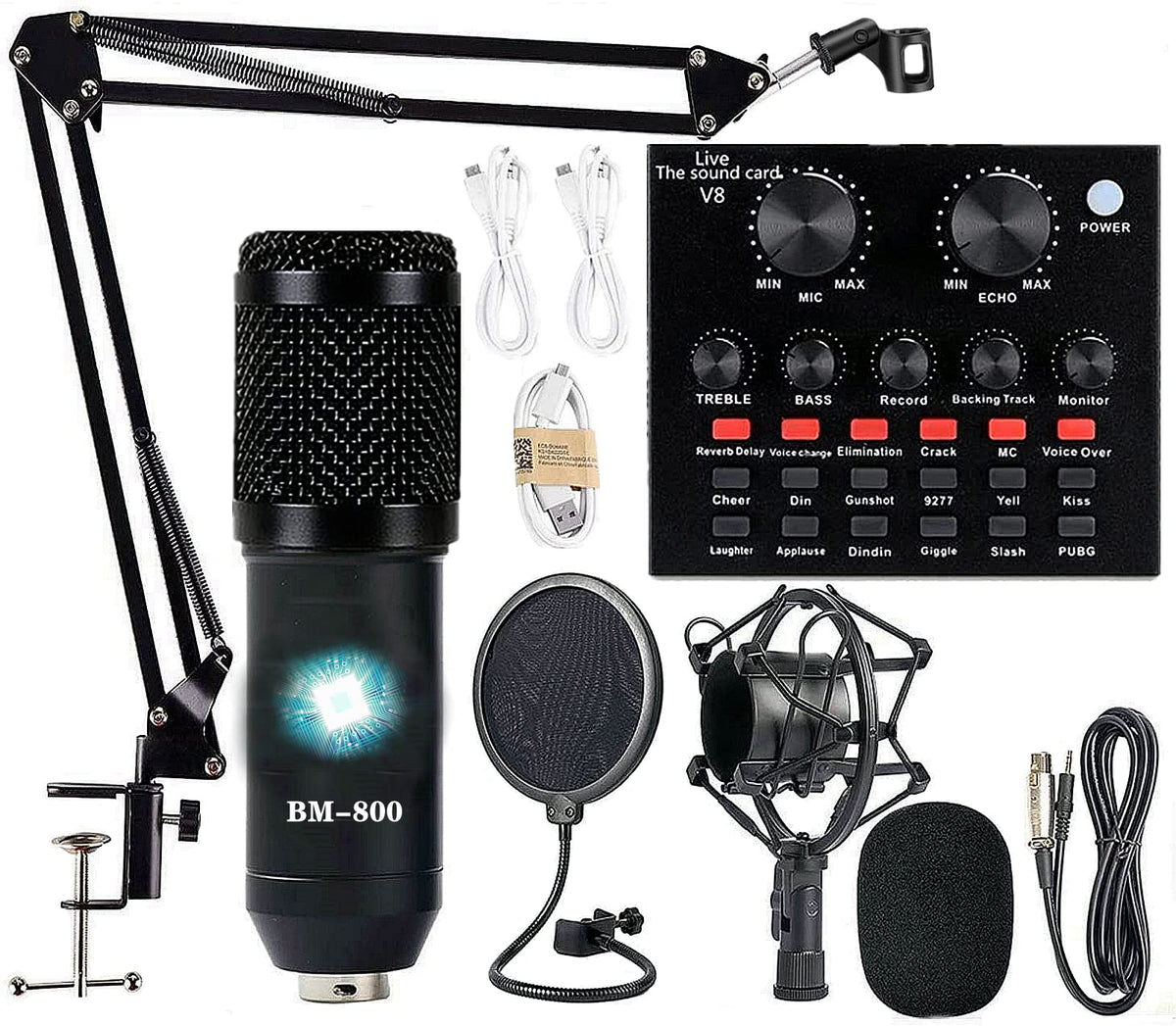 Condenser Microphone Bundle with Voice Changer Z72417