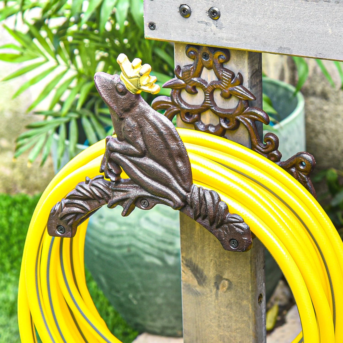 Cast Iron Wall Mounted Garden Hose Holder H419534