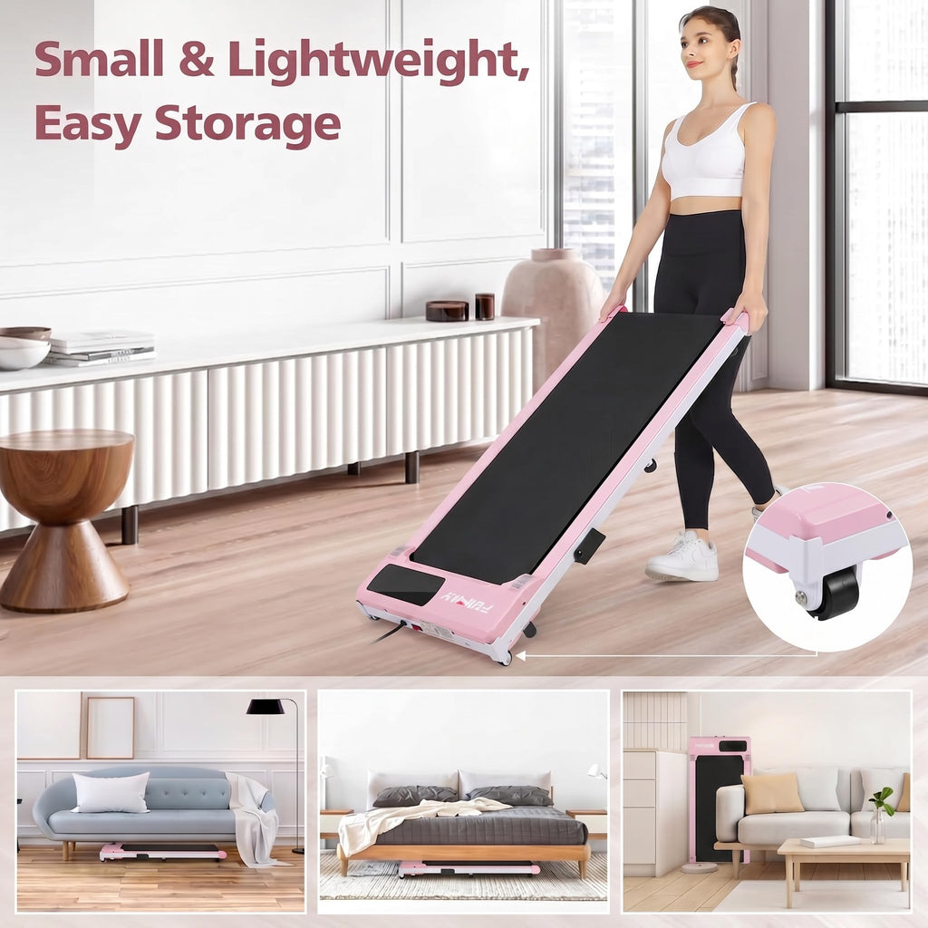 3.0HP Portable Under Desk Treadmill with Remote Control P8286