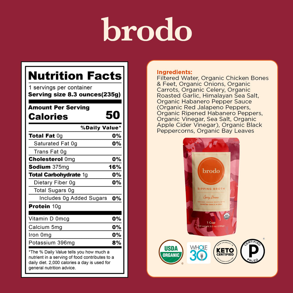 Organic Chicken & Beef Bone Broth 6x 8.3 oz C576