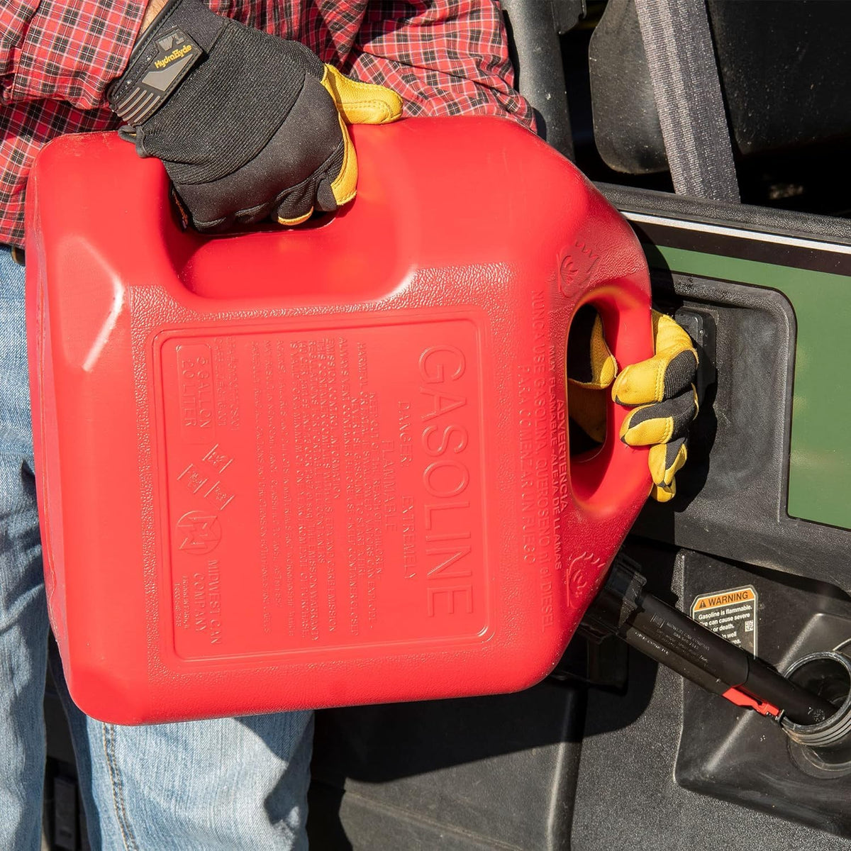 5 Gallon Gas Can Fuel Container with Spout 2 Pack K576
