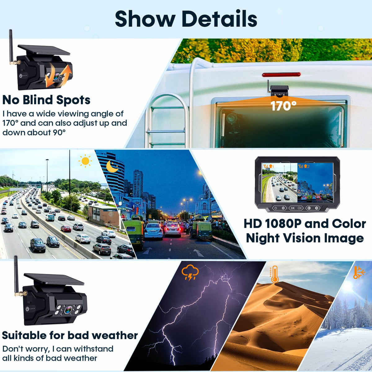 1080P HD Wireless Backup Camera X914835
