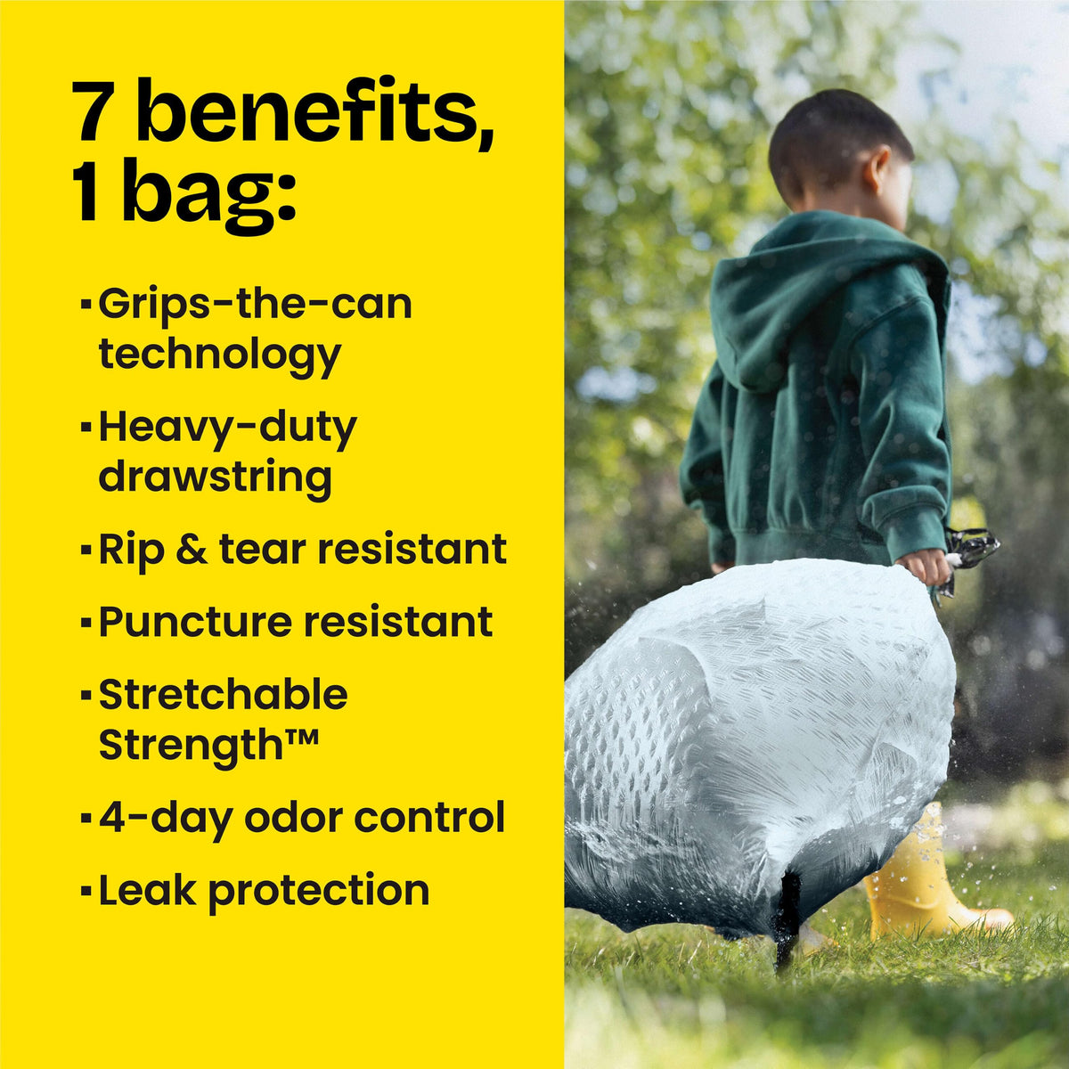 13 Gallon Tall Kitchen Trash Bags 110 Count B25043