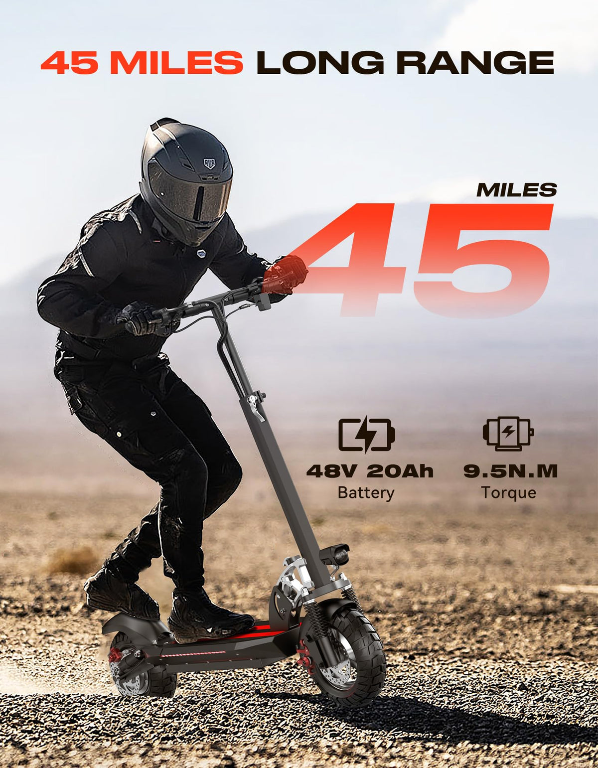 1600W Off-Road Foldable Electric Scooter I2774