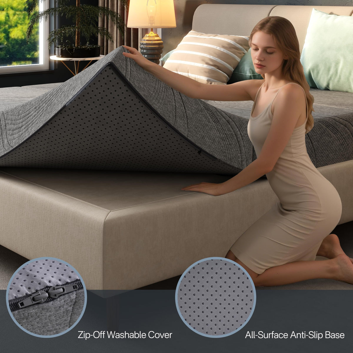 6 Inch Memory Foam Foldable Mattress T5403