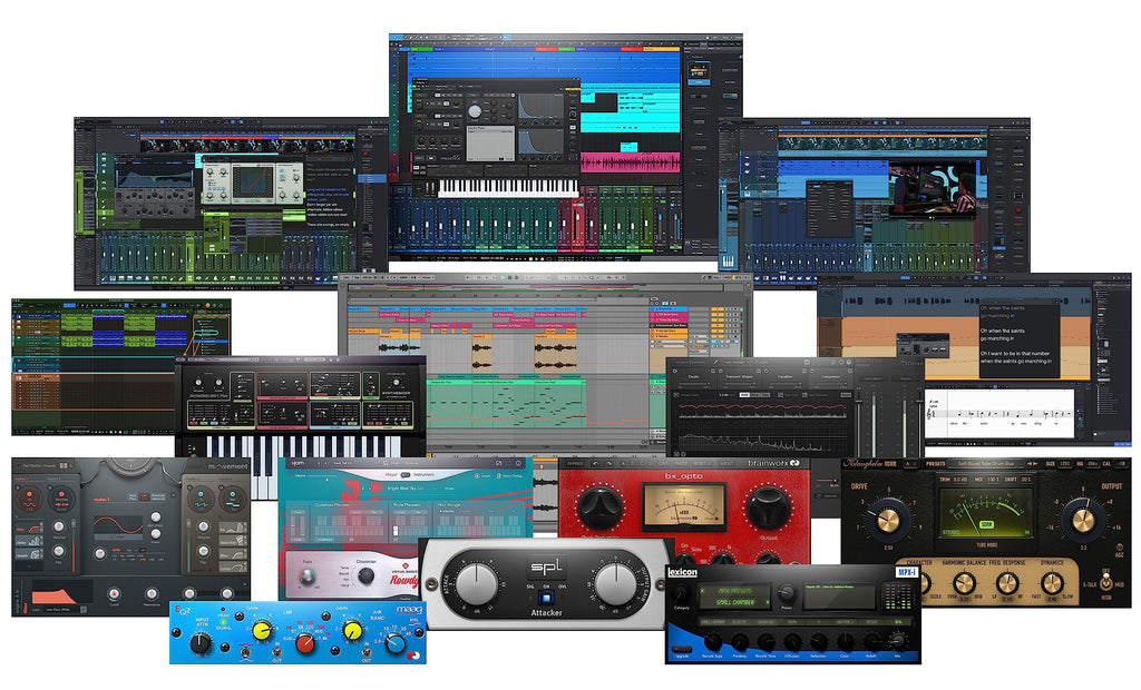USB Audio Interface Bundle with Studio Monitors, Microphone, Headphones and Stands Z1642